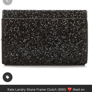 ISO Kate Landry stone frame clutch